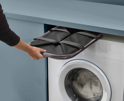 Hold-All™ Max Grey Collapsible 55L Laundry Basket