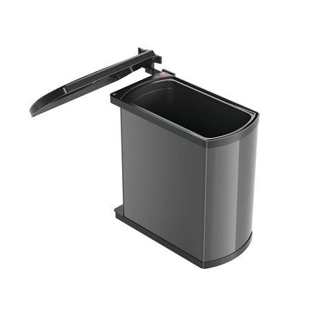 Hailo Uno single-pail waste bin in dark grey