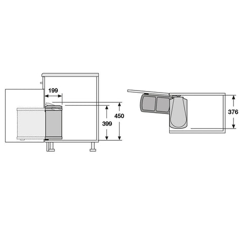 Hailo Duo 16, Stainless Steel Finish