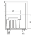 Hailo Tandem Waste Bin in grey