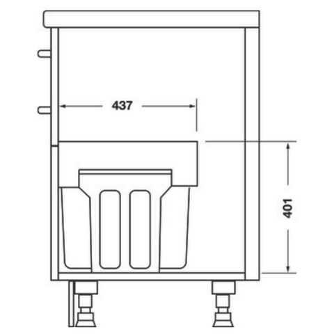 Hailo Tandem Waste Bin in grey