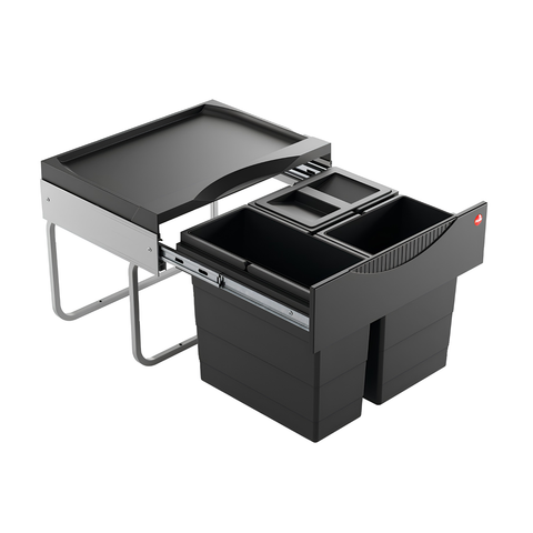 Hailo Tandem-S Pull-Out Waste Bin System | 28 L