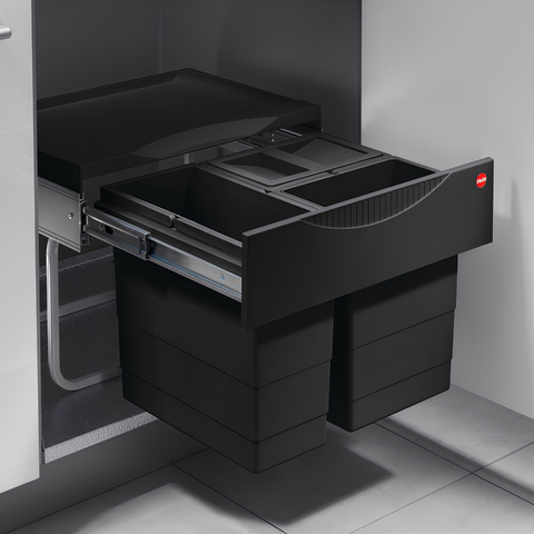 Hailo Tandem-S Pull-Out Waste Bin System | 28 L