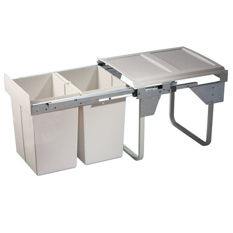 Häfele Oska HSC waste bin in white