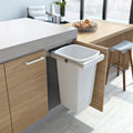 Hideaway Compact soft-close waste bin in arctic white