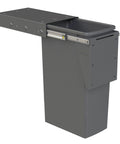 Hideaway compact wastebin 1 x 40Ltr, Cinder