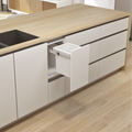 Hideaway Waste Bin Compact 15 L in arctic white