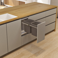 Hideaway Compact Waste Bin in Arctic White