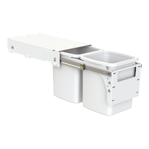 Hideaway Compact Waste Bin in Cinder