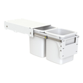 Hideaway Compact Waste Bin in Cinder