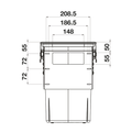 Hideaway Compact Waste Bin
