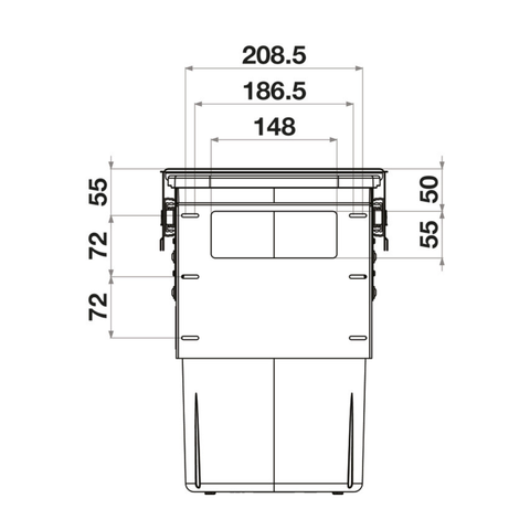 Hideaway Compact Waste Bin