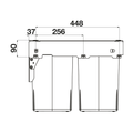 Hideaway Compact Waste Bin