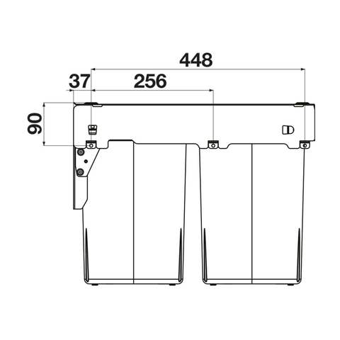 Hideaway Compact Waste Bin