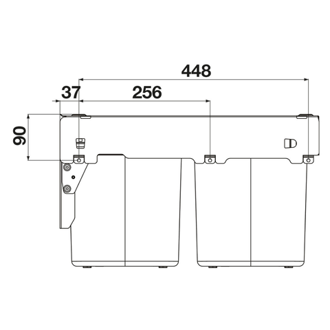 Hideaway Compact Waste Bin