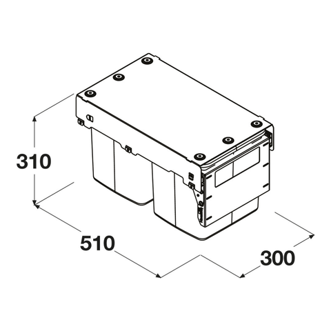 Hideaway Compact Waste Bin