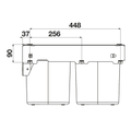 Hideaway Compact Waste Bin in Arctic White