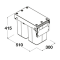 Hideaway Compact Waste Bin