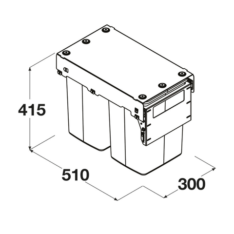 Hideaway Compact Waste Bin