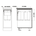Hideaway Compact Waste Bin