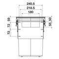 Hideaway Compact Waste Bin