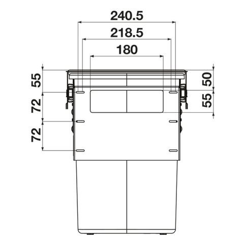 Hideaway Compact Waste Bin