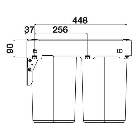 Hideaway Compact Waste Bin