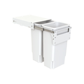 Hideaway Compact Soft-Close Waste Bin in white
