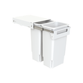 Hideaway Compact Soft-Close Waste Bin in white