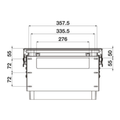 Hideaway compact soft-close waste bin in cinder