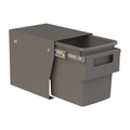 Hideaway compact soft-close waste bin in cinder
