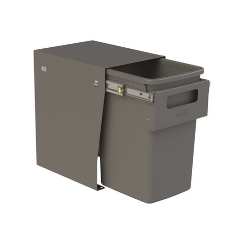 Hideaway Compact Waste Bin in Cinder