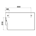 Hideaway compact waste bin in Arctic white