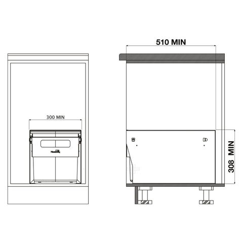 Hideaway Compact Waste Bin