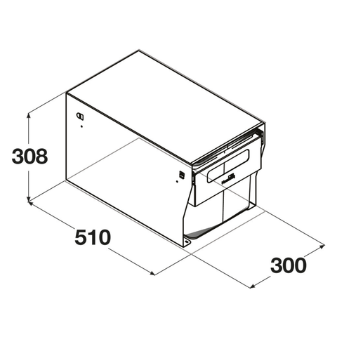 Hideaway Compact Waste Bin