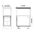 Hideaway Compact Waste Bin