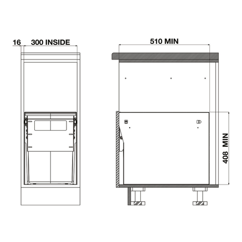 Hideaway Compact Waste Bin