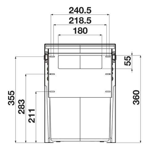 Hideaway Compact Waste Bin
