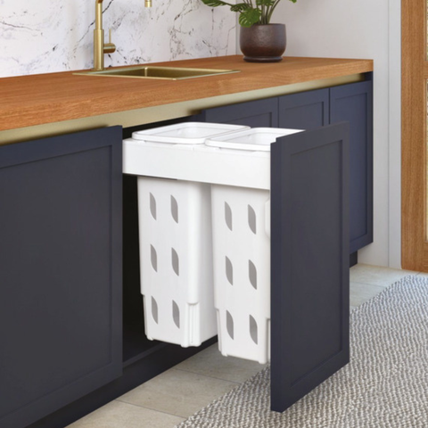 Hideaway Concelo Laundry Hamper in Arctic White