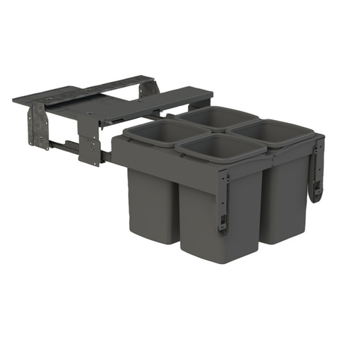 Hideaway Concelo Waste Bin in Cinder
