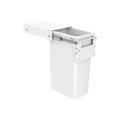 Hideaway Compact Soft-Close Waste Bin in white