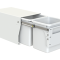 Hideaway compact waste bin