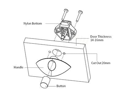 Caravan Handle Rv-A06-Cp Chrome Plated