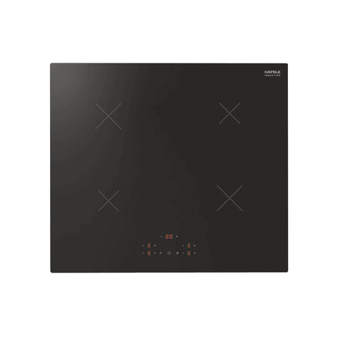 Hafele 60cm Induction Cooktop Features: 4 Cooking zones9 Stage power levelsFront touch controlsEurokera glass cooking surfaceResidual heat indicatorsPan sensorAuto safety offProgrammable timerChild lock Finish: Eurokera Glass cooking zones:: 2 x Ø180mm Zo