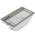 60cm or 90cm Hafele Undermount Built in Rangehood Features: 520 m3/hr extraction2x LED 3W 2700K3 Speed settingsPush pull knob controlsAluminium grease filter68 dBA max noise level Version: 60cm90cm Dimensions. (mm): 60cm = 177 x 535 x 300 (HxWxD) - 4.8kgs