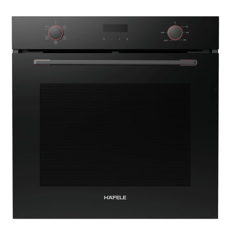 Häfele 60cm built-in oven in black glass