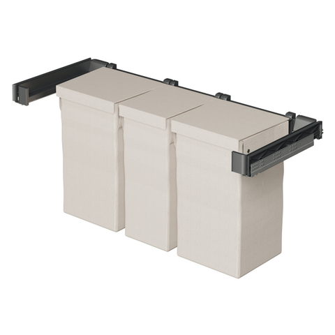 Kesseböhmer Conero Laundry Hamper Pull-Out Set in black