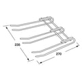12 Glass Holder Version: 12 Glass capacity3 rows x 4 glasses each Material: Steel Finish: Chrome plated, polishedChrome plated, mattBrass plated, polishedBlack, gloss Note: Allow minimum 75mm spacing between installed glass holders for hanging glasses Haf