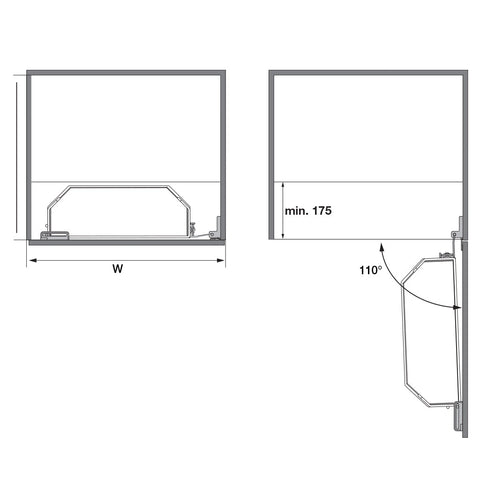 Kesseböhmer Tandem Side for Base Cabinets