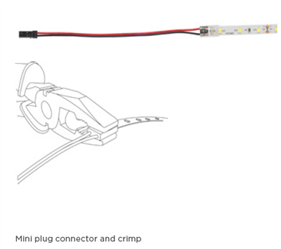 Krome Mini Plug Connector And 8mm Crimp